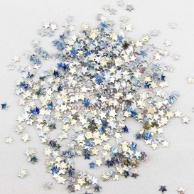 پولک ستاره ای نقره ای و طلایی