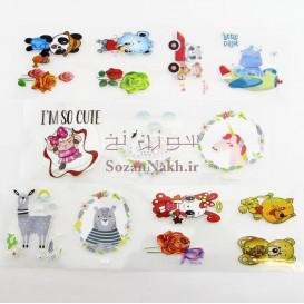 برچسب اتویی _ پکیج برچسب عروسکی کد جدید