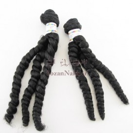 موی عروسک فر تلفنی سه شاخه 17 سانتی