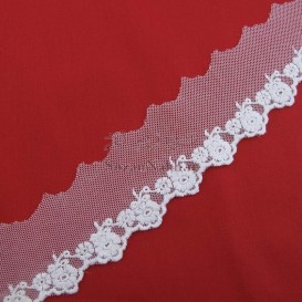 نوار تور شیفون گل آهار _ کد 55