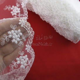 نوار تور شیفون گل لاله عباسی _ کد 57