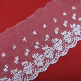 نوار تور شیفون گل و ستاره _ کد 58