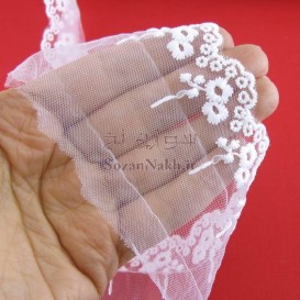 نوار تور شیفون گل عروس _ کد 59