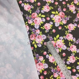 چرم فانتزی pvc طرح بوته گل