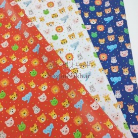 چرم فانتزی pvc طرح حیوانات باغ وحش