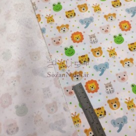 چرم فانتزی pvc طرح حیوانات باغ وحش