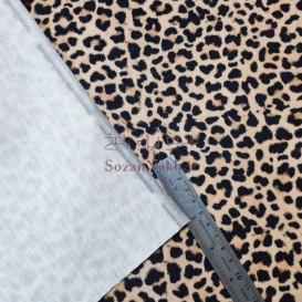 چرم فانتزی مخملی طرح پلنگ
