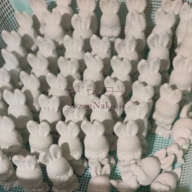 مجسمه خام خرگوش (رنگ نشده)