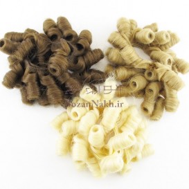موی عروسک Curly فر تلفنی 5 سانتی