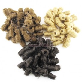 موی عروسک Curly فر تلفنی 5 سانتی