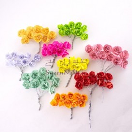 گل کاغذی با سیم نقره ای