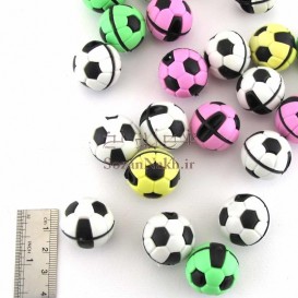 توپ فوتبال کوچک با خطهای مشکی