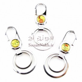 جاسوییچی مدبردار دو حلقه طرح گل