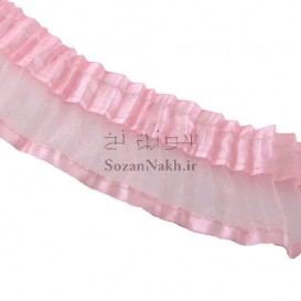 نوار پلیسه ساده لبه ساتن _ کد62