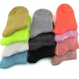 جوراب مچ دار ساده تک رنگ