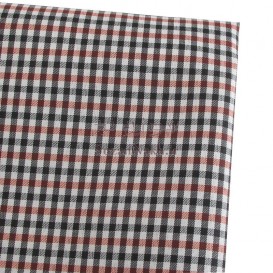 پارچه چهارخانه مشکی قرمز عرض 160 (خرج کار و آستری)