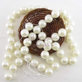 مروارید سوراخ دار براق سایز 14