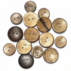 دکمه پوست نارگیل طرح چوب _ کد 231